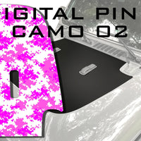 Digital Pink Camoflauge Camo Hood Decal fits 2018-2024 Jeep Wrangler JL and Gladiator JT