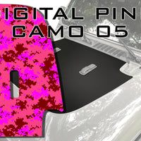 Digital Pink Camoflauge Camo Hood Decal fits 2018-2024 Jeep Wrangler JL and Gladiator JT