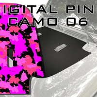 Digital Pink Camoflauge Camo Hood Decal fits 2018-2024 Jeep Wrangler JL and Gladiator JT