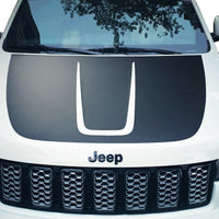 Hood Decal Blackout Wrap compatible with 2011-2022 Jeep Grand Cherokee