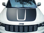 Hood Decal Blackout Wrap compatible with 2011-2022 Jeep Grand Cherokee