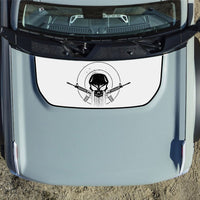 Customizable Punisher Skull Hood Decal fits 2021-2024 Ford Bronco