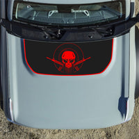 Customizable Punisher Skull Hood Decal fits 2021-2024 Ford Bronco