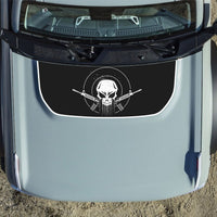 Customizable Punisher Skull Hood Decal fits 2021-2024 Ford Bronco