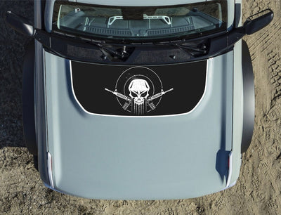 Customizable Punisher Skull Hood Decal fits 2021-2024 Ford Bronco