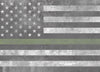 Premium Customizable Thin Green Line American Flag Hood Wrap Vinyl (52" x 72") 10 Year Wrap Vinyl for Vehicles