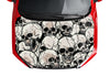 Premium Customizable Skulls Punisher Hood Wrap Vinyl (52" x 72") 10 Year 3m Wrap Vinyl for Vehicles MS02