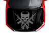 Customizable Skulls Punisher Hood Wrap Vinyl (52" x 72") 10 Year Wrap Vinyl for Vehicles P01