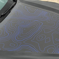 Custom Toyota Tundra Hood Blackout graphics decal 2022-2024