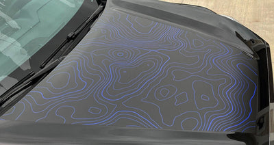 Custom Toyota Tundra Hood Blackout graphics decal 2022-2024