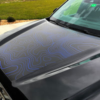 Custom Toyota Tundra Hood Blackout graphics decal 2022-2024