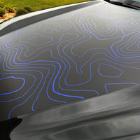 Custom Toyota Tundra Hood Blackout graphics decal 2022-2024