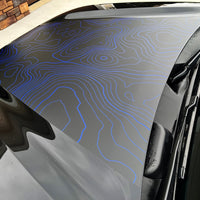 Custom Toyota Tundra Hood Blackout graphics decal 2022-2024