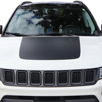 Hood Decal Blackout compatible with Jeep Compass 2017-2024