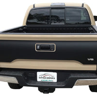 Premium Customizable 2016-2023 Toyota Tacoma tailgate blackout graphics decal