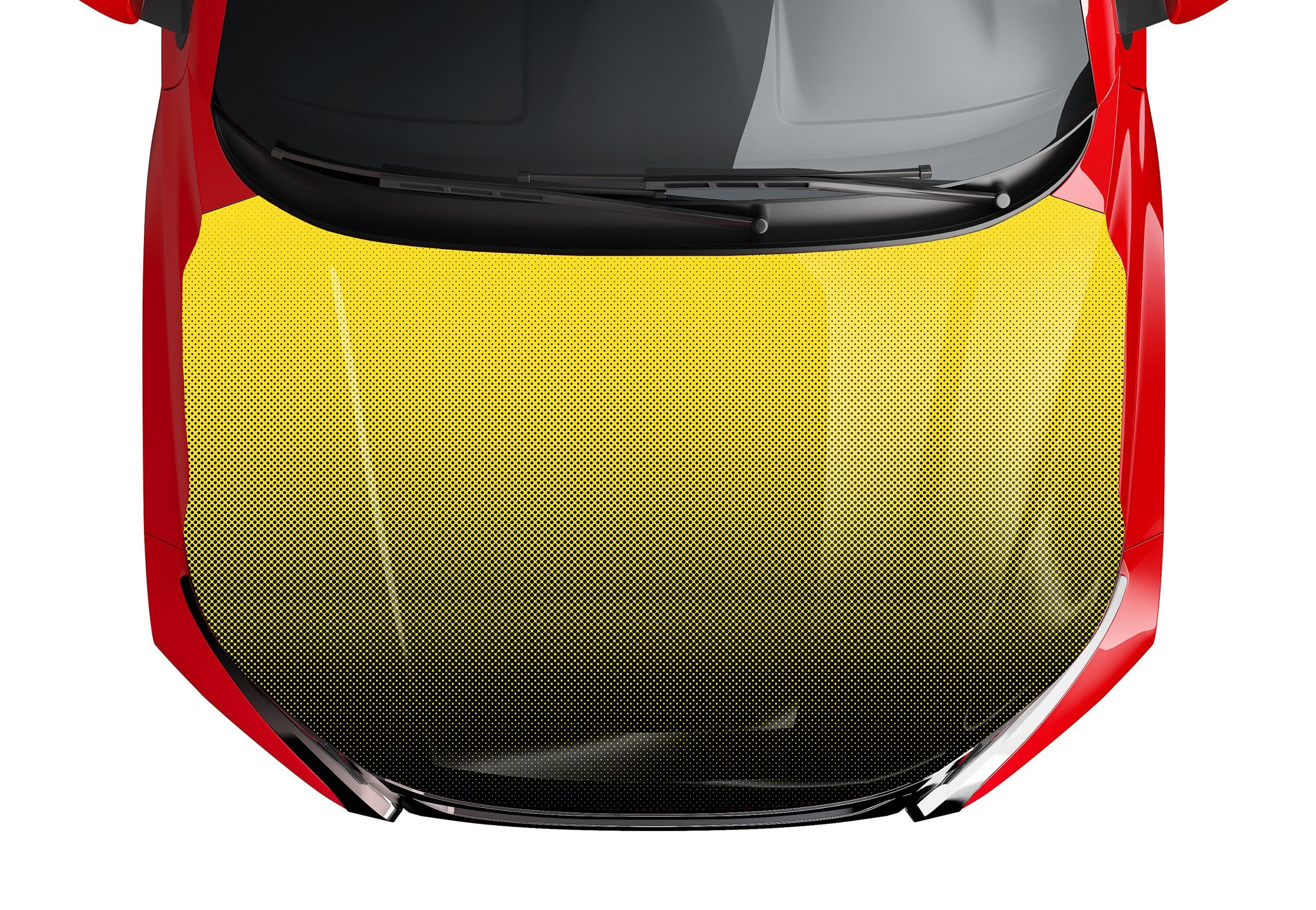 Fully Customizable Fading Dot Pattern Hood Wrap Vinyl Custom Size and