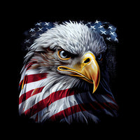 American Flag and Bald Eagle Style Hood Wrap Vinyl Custom Sizes 02