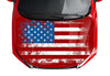 distressed american flag hood wrap