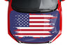 Customizable American Flag Style Hood Wrap Vinyl Custom Sizes VFRWB02