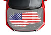 Customizable American Flag Style Hood Wrap Vinyl Custom Sizes VFRWB03