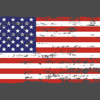 Customizable American Flag Style Hood Wrap Vinyl Custom Sizes VFRWB04