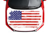 Customizable American Flag Style Hood Wrap Vinyl Custom Sizes VFRWB05