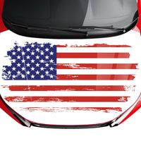 Customizable American Flag Style Hood Wrap Vinyl Custom Sizes VFRWB05