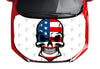 Customizable American Flag Punisher Skull Style Hood Wrap Vinyl Custom Sizes AFS01