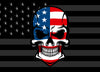 Customizable American Flag Punisher Skull Style Hood Wrap Vinyl Custom Sizes AFS02