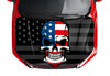 Customizable American Flag Punisher Skull Style Hood Wrap Vinyl Custom Sizes AFS02