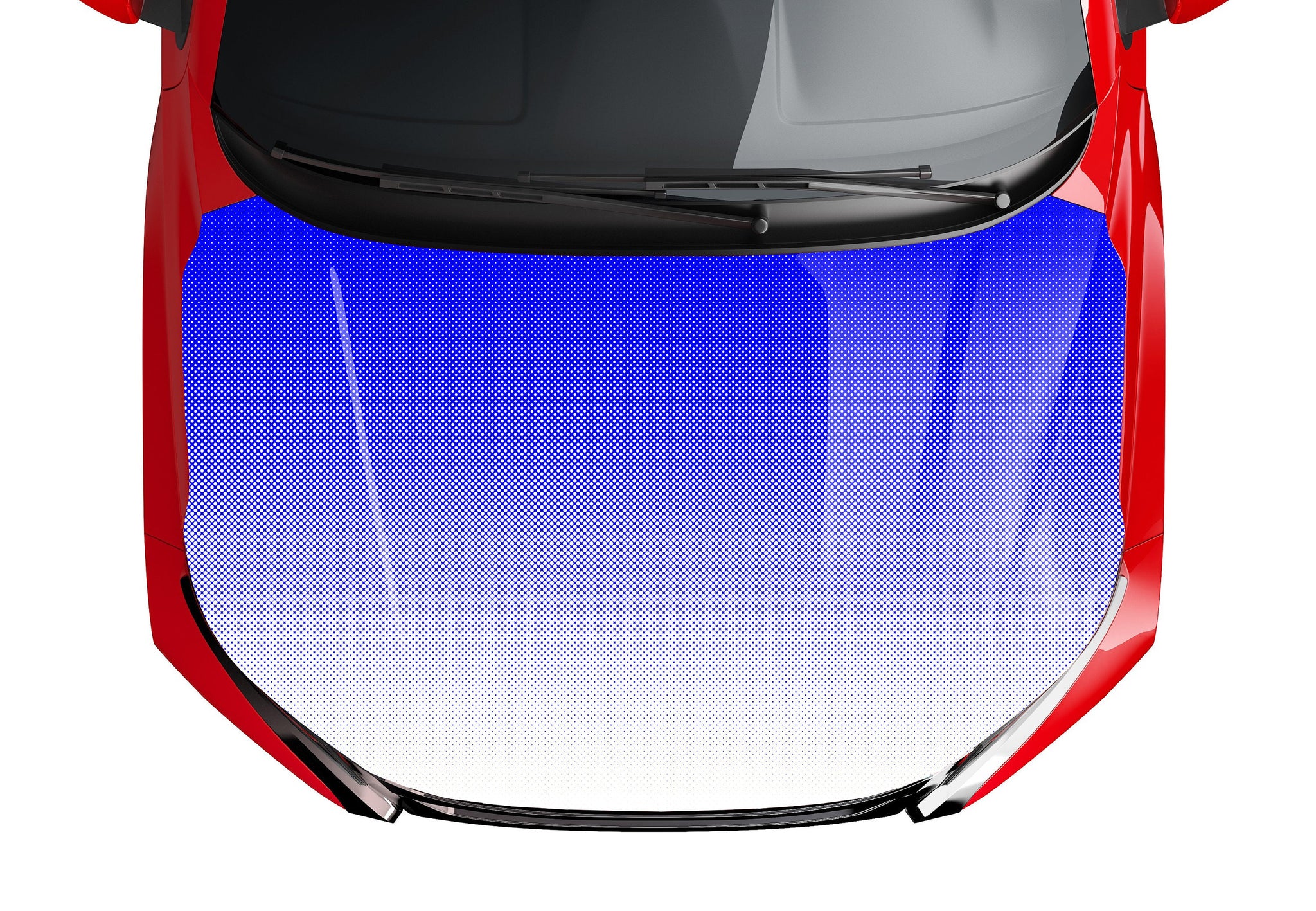 Fully Customizable Fading Dot Pattern Hood Wrap Vinyl Custom Size and