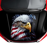 American Flag and Bald Eagle Style Hood Wrap Vinyl Custom Sizes 02