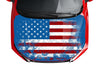 distressed american flag hood wrap