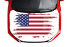 Customizable American Flag Style Hood Wrap Vinyl Custom Sizes VFRWB02