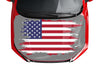 Customizable American Flag Style Hood Wrap Vinyl Custom Sizes VFRWB02