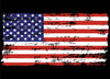 Customizable American Flag Style Hood Wrap Vinyl Custom Sizes VFRWB04