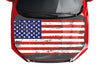 Customizable American Flag Style Hood Wrap Vinyl Custom Sizes VFRWB04