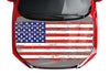 Customizable American Flag Style Hood Wrap Vinyl Custom Sizes VFRWB04