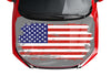 Customizable American Flag Style Hood Wrap Vinyl Custom Sizes VFRWB05