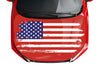 Customizable American Flag Style Hood Wrap Vinyl Custom Sizes VFRWB05