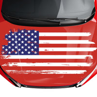 Customizable American Flag Style Hood Wrap Vinyl Custom Sizes VFRWB05