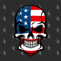 Customizable American Flag Punisher Skull Style Hood Wrap Vinyl Custom Sizes AFS01