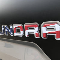 American Flag Toyota Tundra Tailgate Letters Inserts