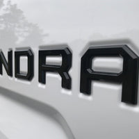 Black Toyota Tundra Tailgate Letters Inserts