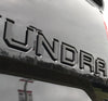 Black Toyota Tundra Tailgate Letters Inserts