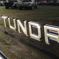 Chrome Toyota Tundra Tailgate Letters Inserts