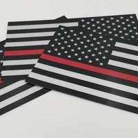 Reflective Thin Red Line American Flag Stickers