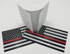Reflective Thin Red Line American Flag Stickers