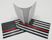 Reflective Thin Red Line American Flag Stickers