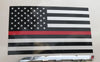 Reflective Thin Red Line American Flag Stickers